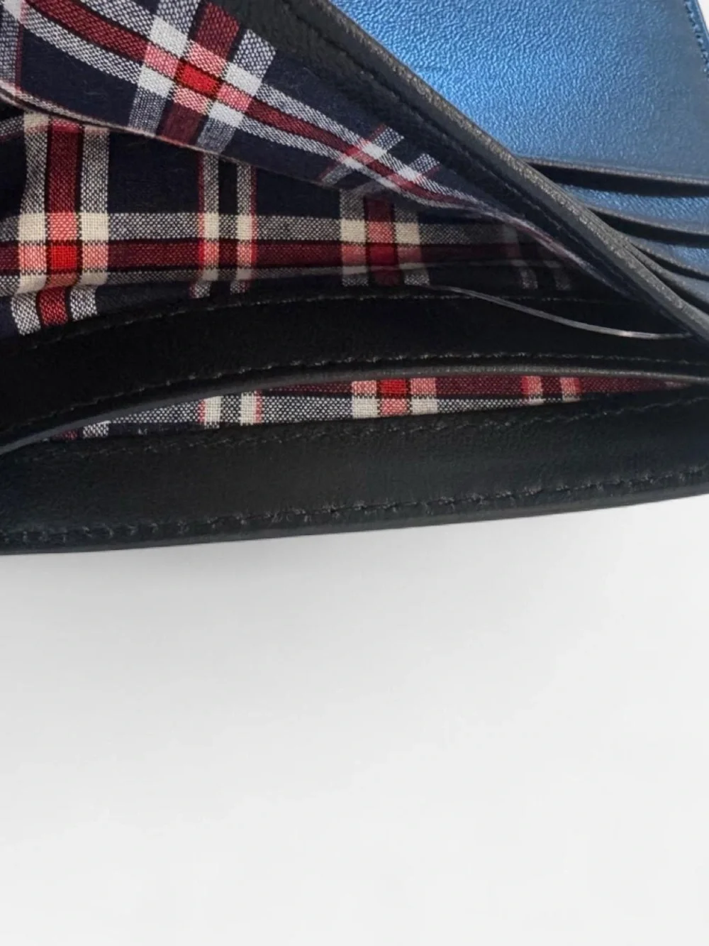 [New] Brooks Brothers Classic Black Leather Men's Bi-Fold Wallet